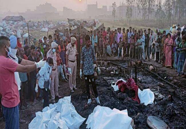 Traumatic accident in Ludhiana: A huge fire broke out in the slum, 7 people of the same family of Bihar burnt alive